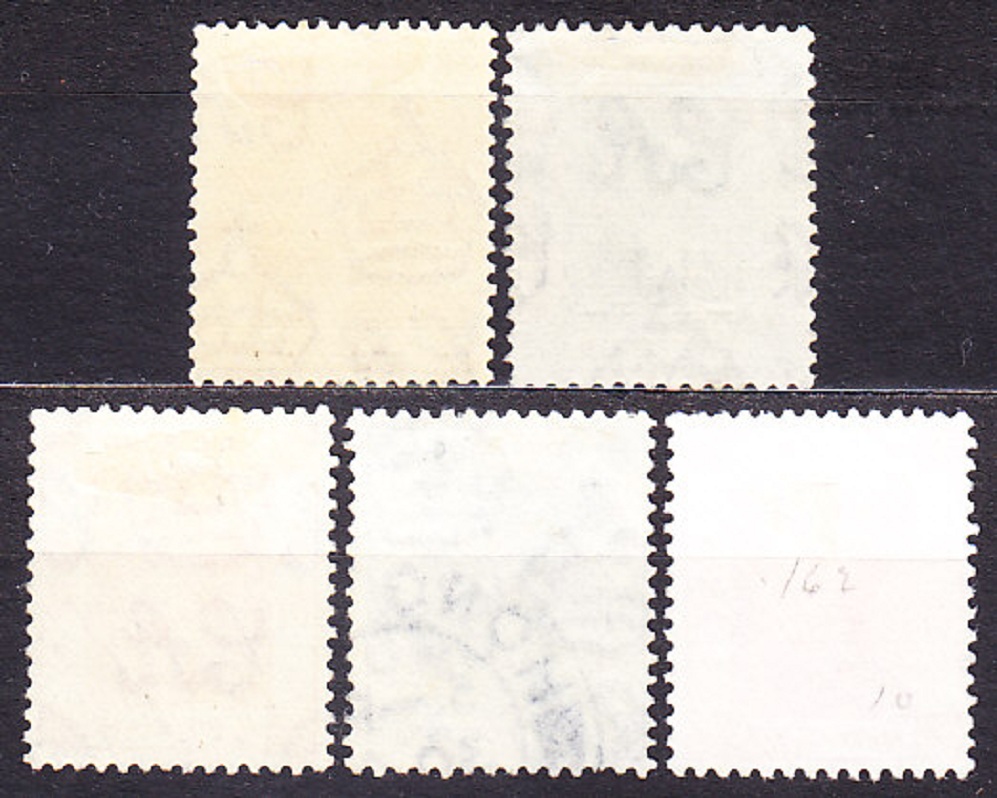 HONG KONG 1938, Michel 146, 156, čisté. KOLÓNIE. KRÁĽ GEORGE VI.