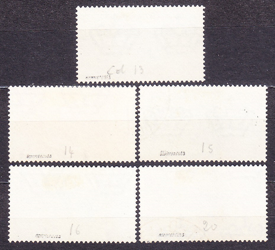 TALIANSKE KOLÓNIE 1932, Michel 20-23, 27, razené. KOLÓNIE. KRAJINY.