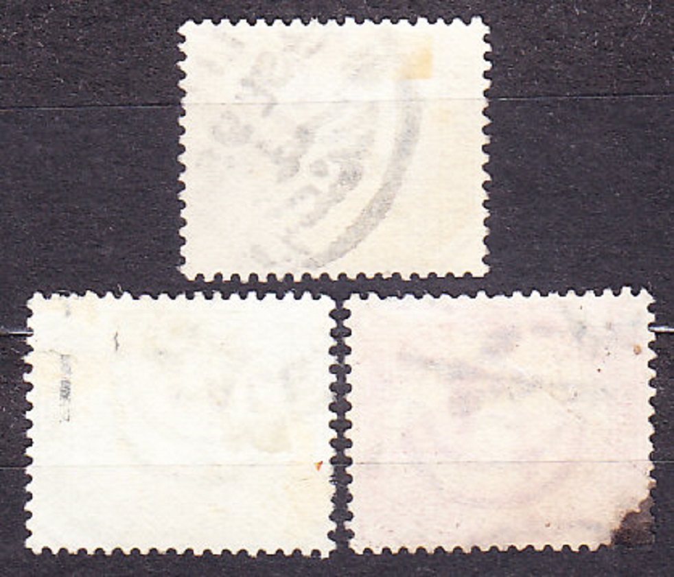 EGYPT 1888, Michel 36-38, razená séria. PYRAMÍDY, SFINGA.