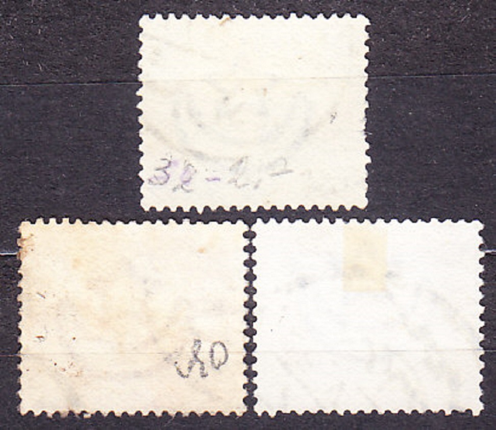 EGYPT 1884, Michel 32-34, razené. PYRAMÍDY, SFINGA.
