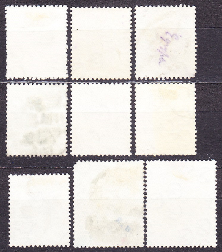 EGYPT 1923, Michel 82-90, razené. KRÁĽ FUAD.