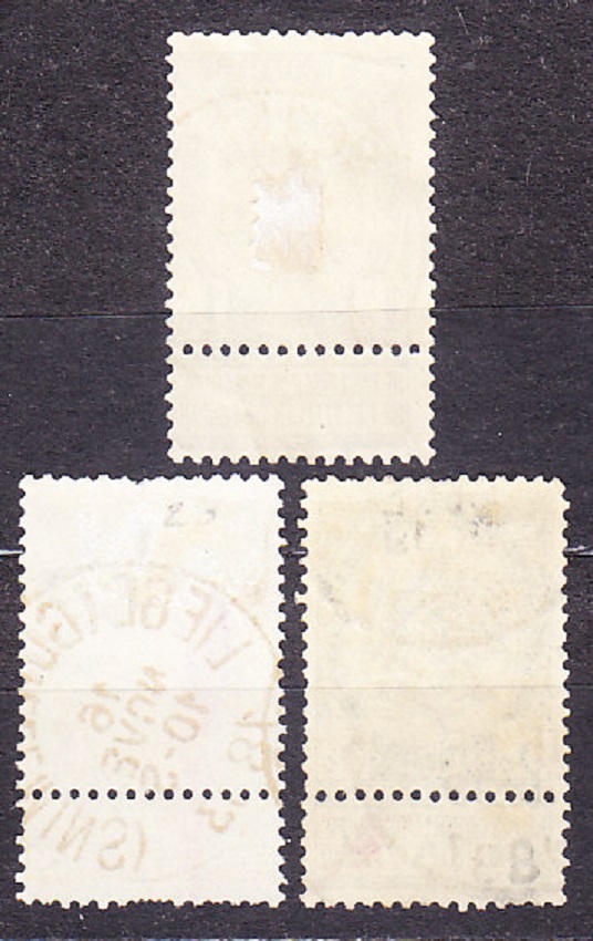 BELGICKO 1893, Michel 50-52, razená séria. ERBY.
