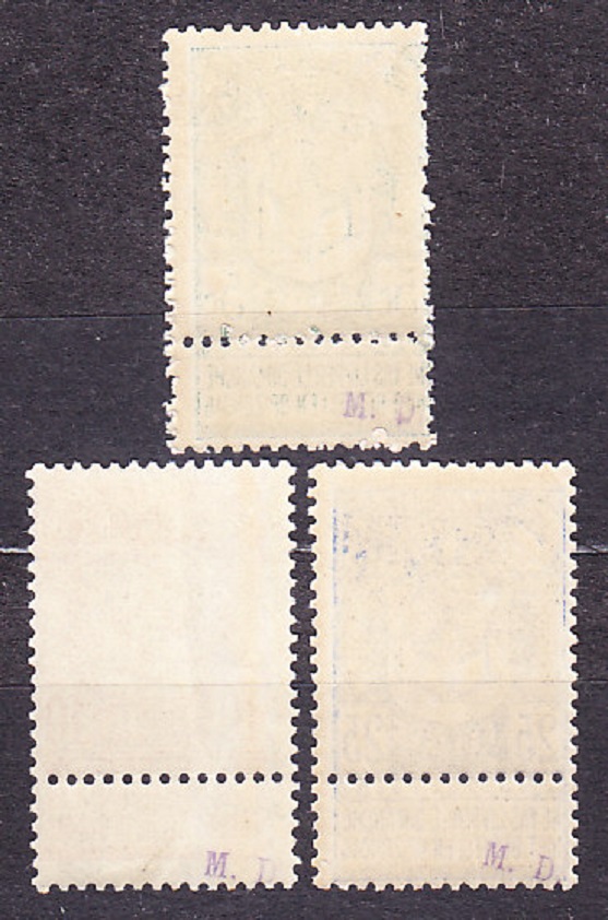 BELGICKO 1894, Michel 61-63, * čistá séria. SVETOVÁ VÝSTAVA V ANTVERPÁCH.