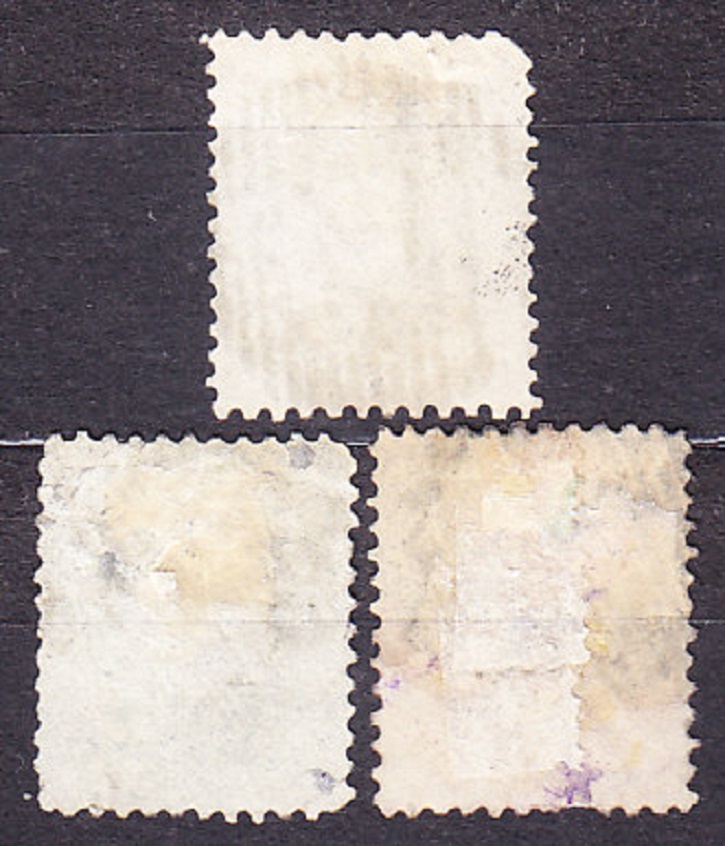 BELGICKO 1863, Michel 11-13, razené. KRÁĽ LEOPOLD I.