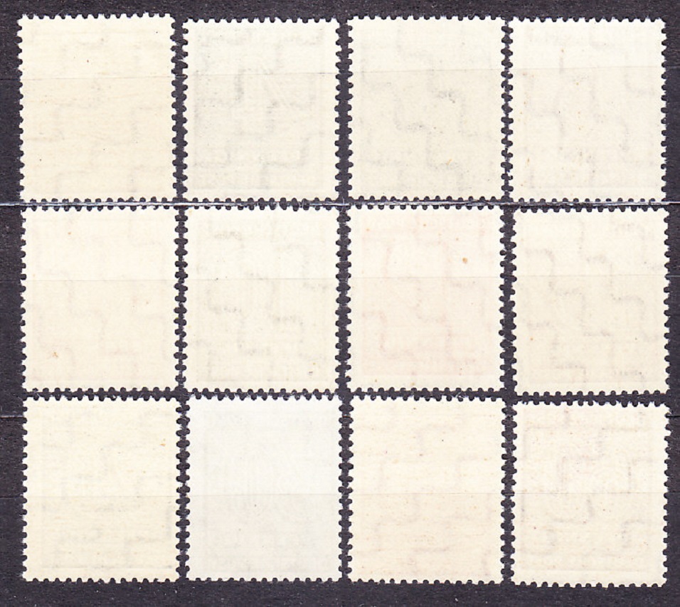 ZÁPADNÉ SASKO 1945, Michel 126-137, ** čistá séria. ČÍSLICE.