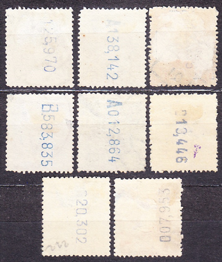 ŠPANIELSKO 1901, Michel 206-210, 213-215, razené. KRÁĽ ALFONS XIII. AKO KADET.