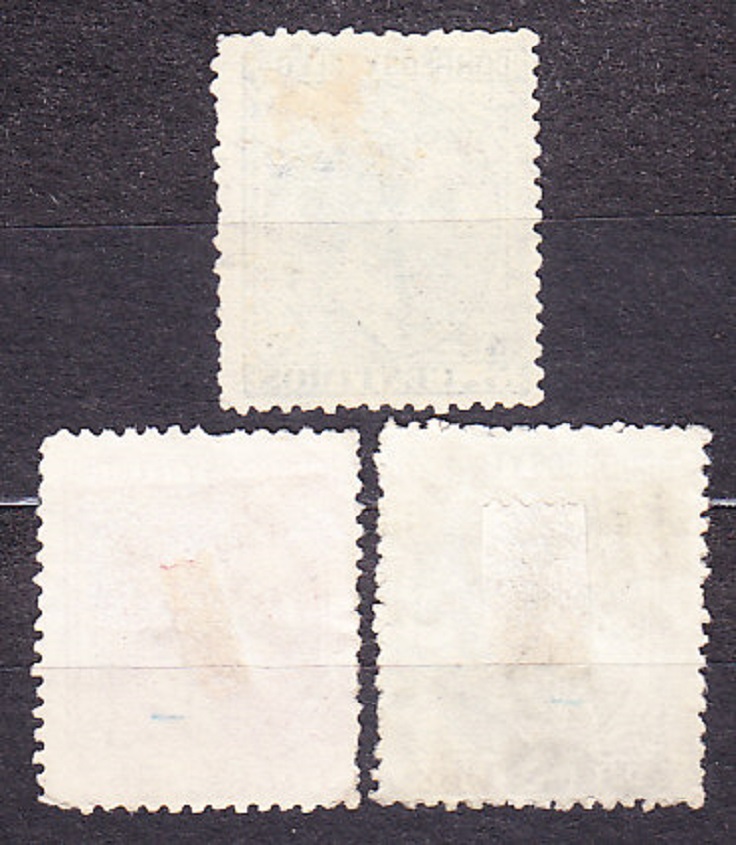 ŠPANIELSKO 1879, Michel 177-178, 180, razené. KRÁĽ ALFONS XII.