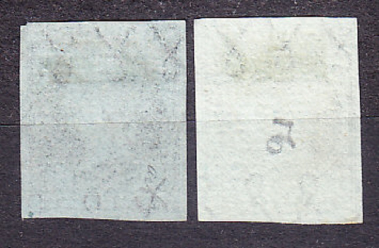 ŠPANIELSKA ZÁPADNÁ INDIA 1855, Michel 1-2, razené. KOLÓNIE. KRÁĽOVNÁ ISABELLA II.