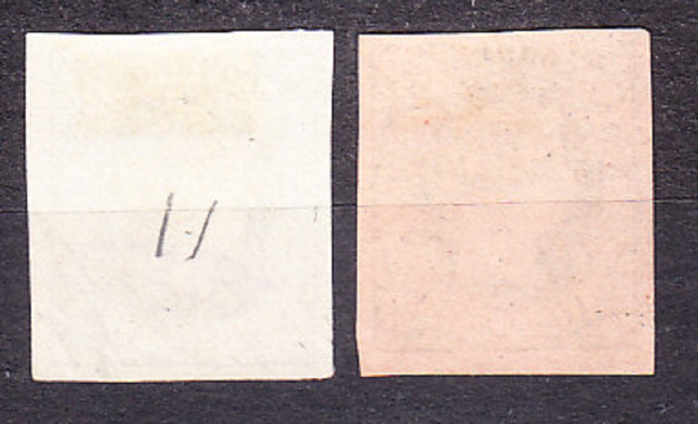 ŠPANIELSKA ZÁPADNÁ INDIA 1864, Michel 14-15, razené. KOLÓNIE. KRÁĽOVNÁ ISABELLA II.