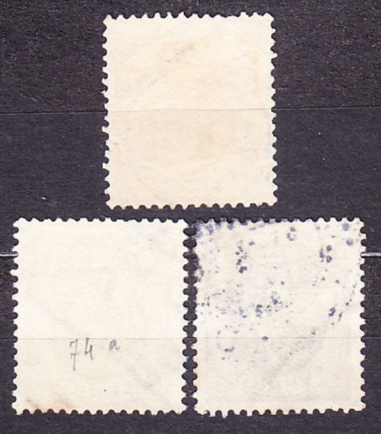 ŠVÉDSKO 1911, Michel 65-67, razené. TRI KORUNKY.