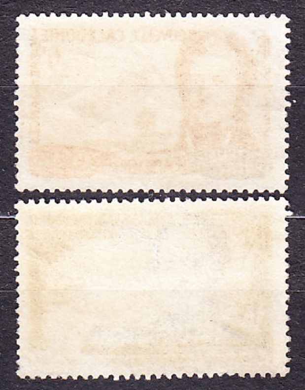 NOVÁ KALEDÓNIA 1953, Michel 353-354, razené. SLÁVNI ADMIRÁLI.