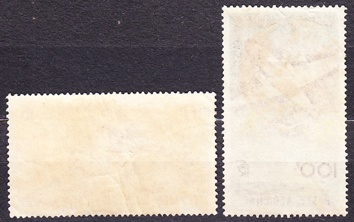 NOVÁ KALEDÓNIA 1948, Michel 345-346, razené. LIETADLÁ.