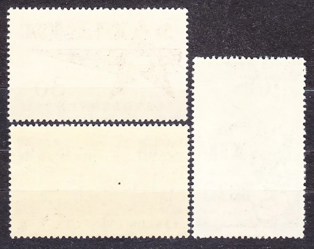 ČSSR 1962, Pofis 1276-1278, ** čistá séria. XII. ZJAZD KSČ.