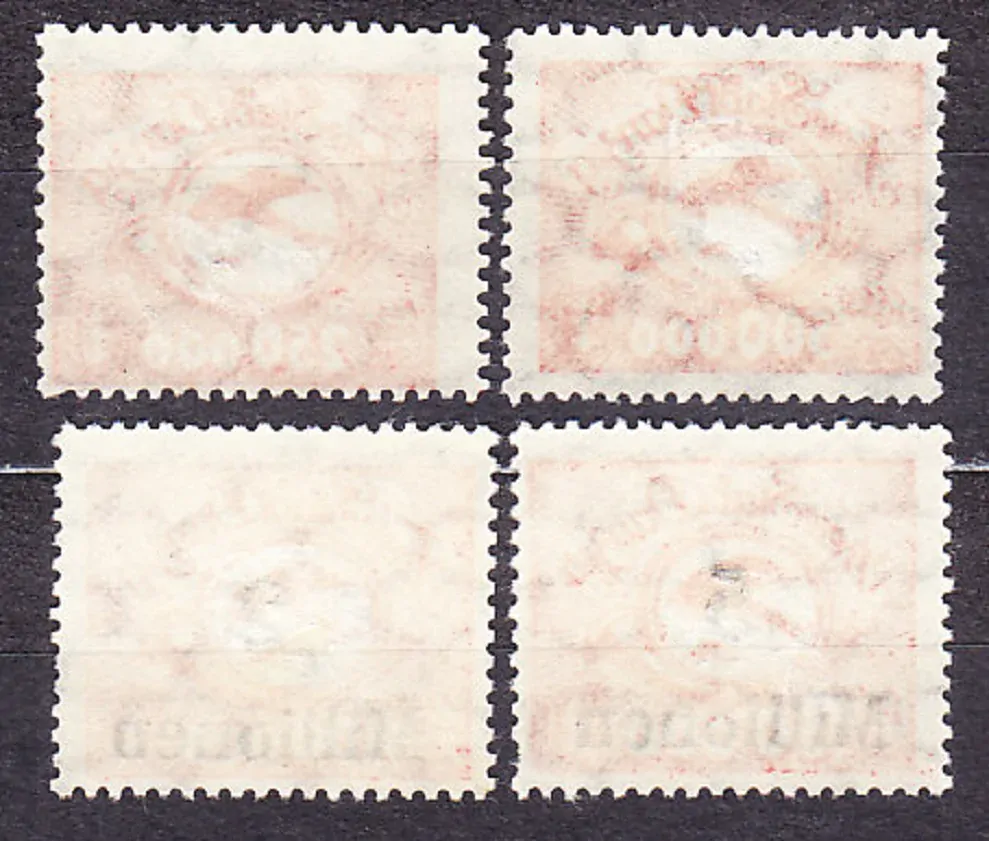 DANZIG 1923, Michel 177-180, * čistá séria. LETECKÉ.