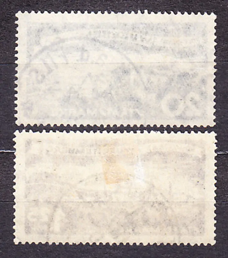 WURTTEMBERG 1920, Michel 274, 279, razené. SLUŽOBNÉ. MESTÁ.