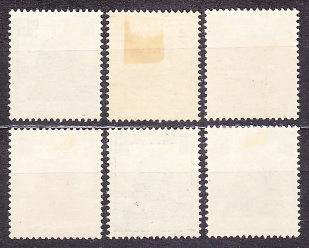 WURTTEMBERG 1916, Michel 241-246, * čisté. SLUŽOBNÉ. KRÁĽ WILHELM II.