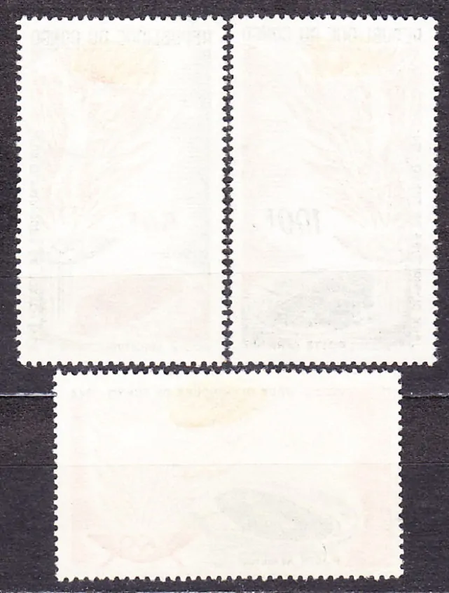 KONGO ( BRAZZAVILLE ) 1964, Michel 53-55, razené. LOH V TOKIU.