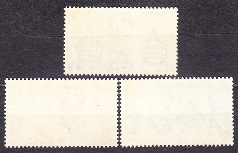 ST. HELENA 1937, Michel 94-96, ** čistá séria. KOLÓNIE. KRÁĽ GEORGE VI. - KORUNOVÁCIA.