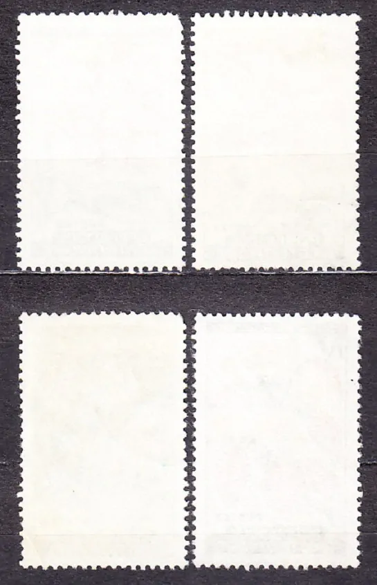 POBREŽIE SLONOVINY 1961, Michel 223, 225, 227, 229, razené. KVETY.