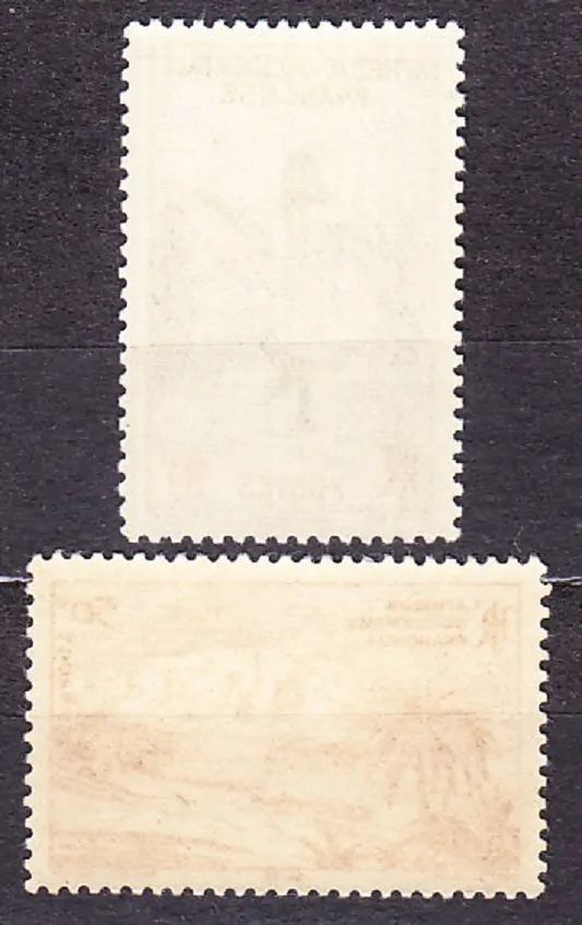 FRANCÚZSKA ZÁPADNÁ AFRIKA 1947, Michel 34, 37, ** čisté. KOLÓNIE. DOMORODCI, KRAJINY.