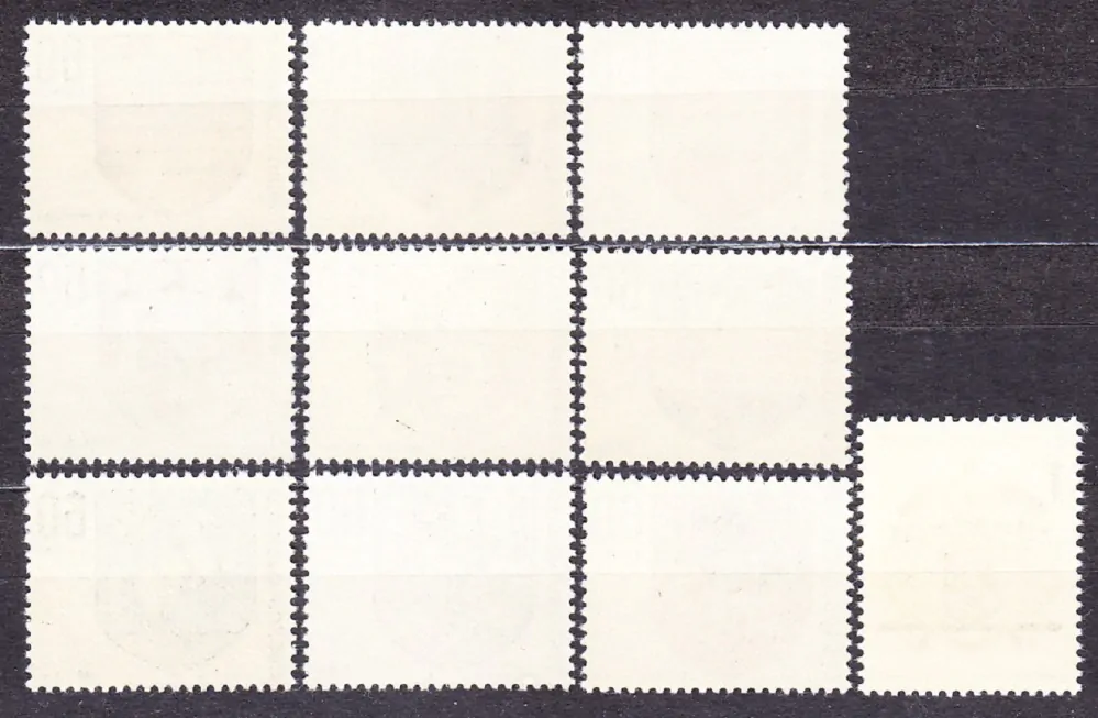 ČSSR 1968, Pofis 1709-1718, ** čistá séria. ERBY MIEST.