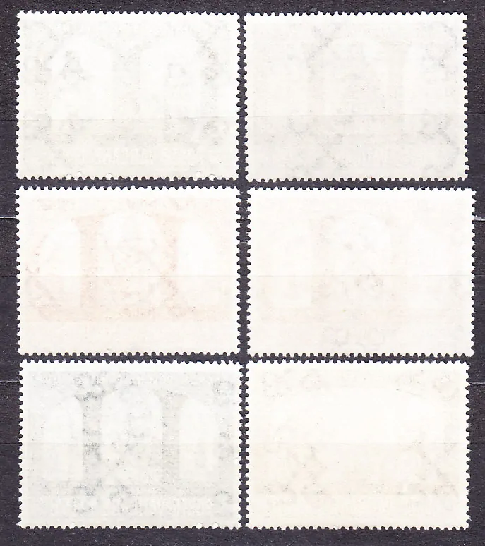 VATIKÁN 1966, Michel 502-507, ** čistá séria. KRAJINY, OSOBNOSTI.