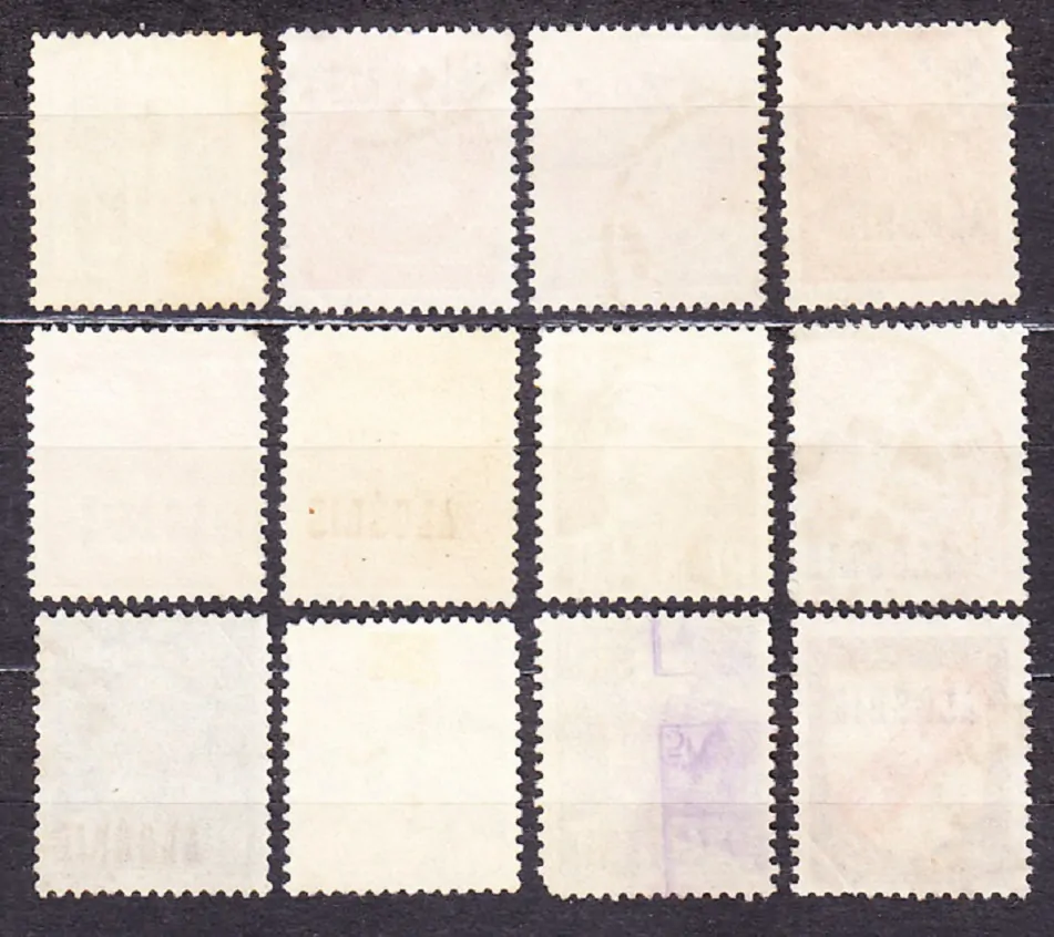 ALŽÍRSKO 1945, Michel 224, 226-227, 231-232, 234-239, 242, razené. KOLÓNIE. PRETLAČE.
