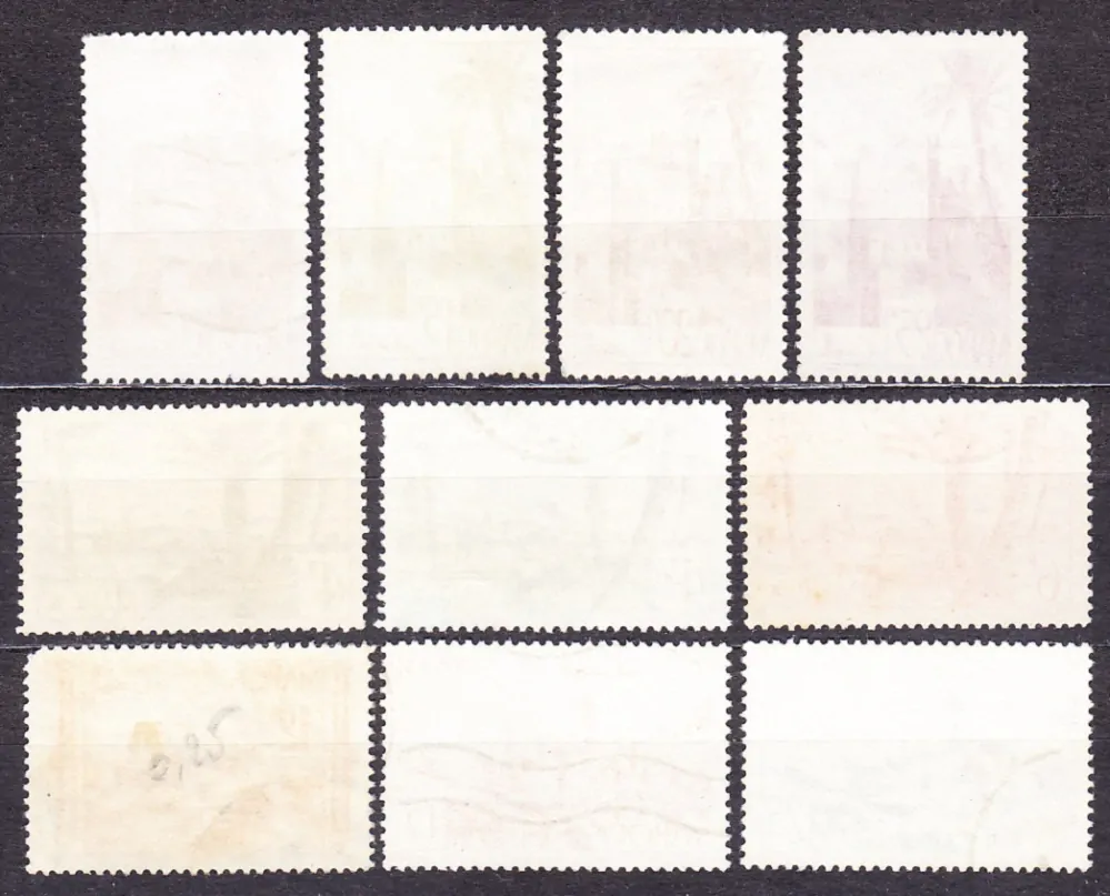 MAROKO 1947, Michel 252-253, 256, 260-263, 265-267, razené. KOLÓNIE. KRAJINY.