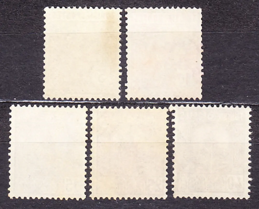 TUNISKO 1926, Michel 123-125, 128, 131, razené. KOLÓNIE. KRAJINY.