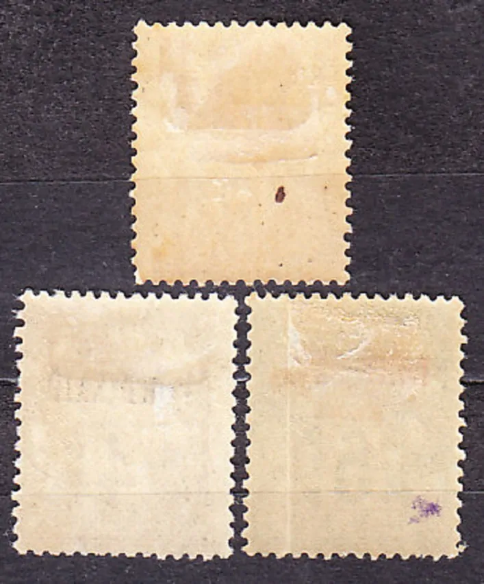 FRANCÚZSKA POŠTA V EGYPTE ( PORT SAID ) 1899, Michel 3-5, * čisté. KOLÓNIE. ALEGÓRIA.