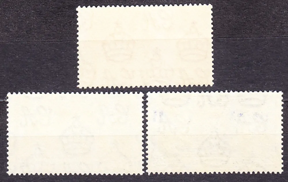 JAMAJKA 1937, Michel 115-117, ** čistá séria. KOLÓNIE. KRÁĽ GEORGE VI. - KORUNOVÁCIA.