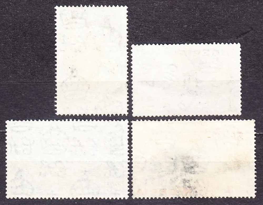 NIGÉRIA 1953, Michel 74, 78, 80-81, razené. KOLÓNIE. KRÁĽOVNÁ ALŽBETA II. - KRAJINY.
