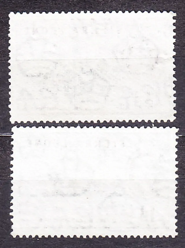 SIERRA LEONE 1953, Michel 176-177, razené. KOLÓNIE. KRÁĽOVNÁ ALŽBETA II. - KRAJINY.