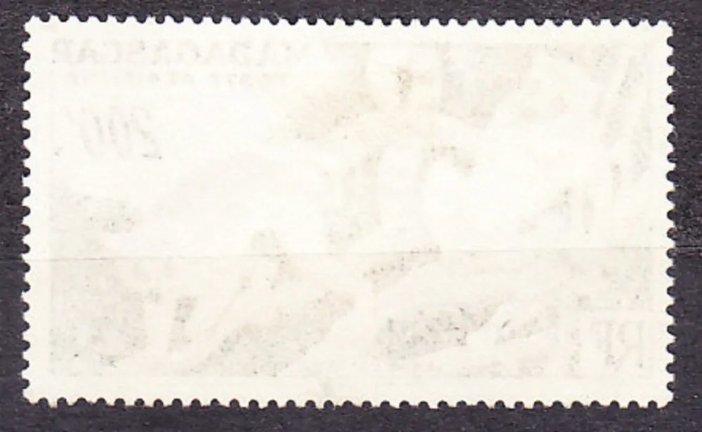 MADAGASCAR 1954, Michel 428, razená. KOLÓNIE. LEMUR.