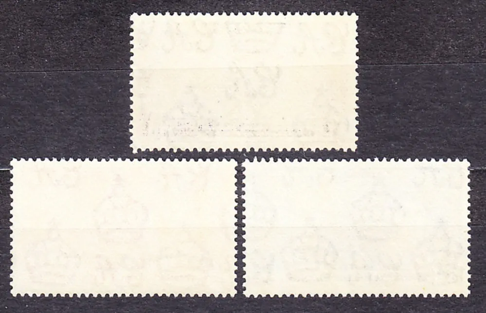 GILBERT & ELLICE ISLANDS 1937, Michel 35-37, ** čistá séria. KOLÓNIE. KRÁĽ GEORGE VI. - KORUNOVÁCIA.