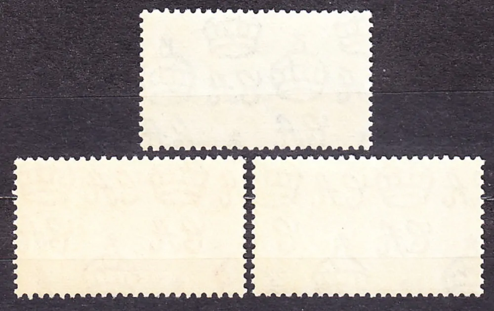 CAYMAN ISLANDS 1937, Michel 98-100, **/* čistá séria. KOLÓNIE. KRÁĽ GEORGE VI. - KORUNOVÁCIA.