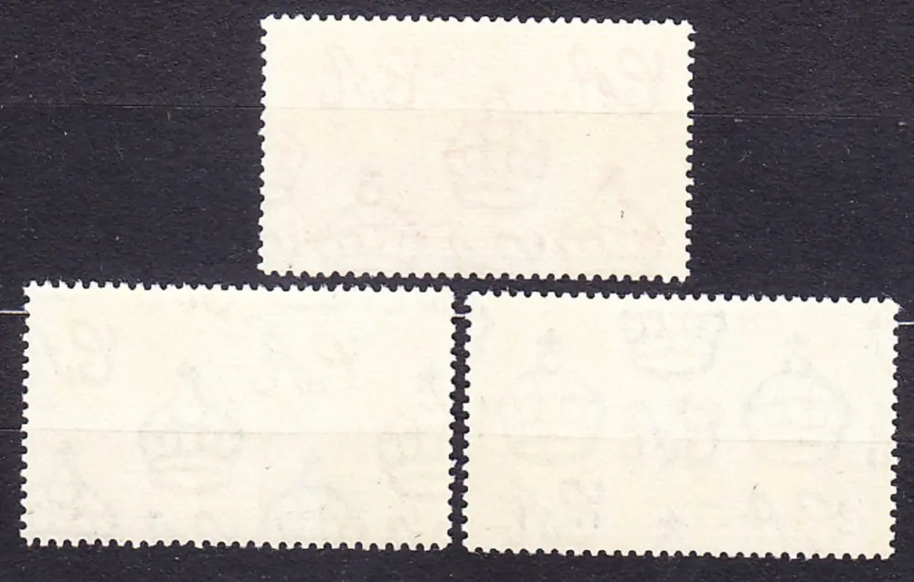 STRAITS SETTLEMENTS 1937, Michel 207-209, ** čistá séria. KOLÓNIE. KRÁĽ GEORGE VI. - KORUNOVÁCIA.