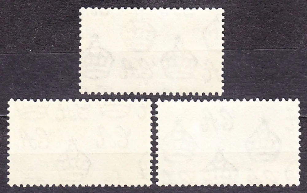 FIDŽI 1937, Michel 89-91, ** čistá séria. KOLÓNIE. KRÁĽ GEORGE VI. - KORUNOVÁCIA.