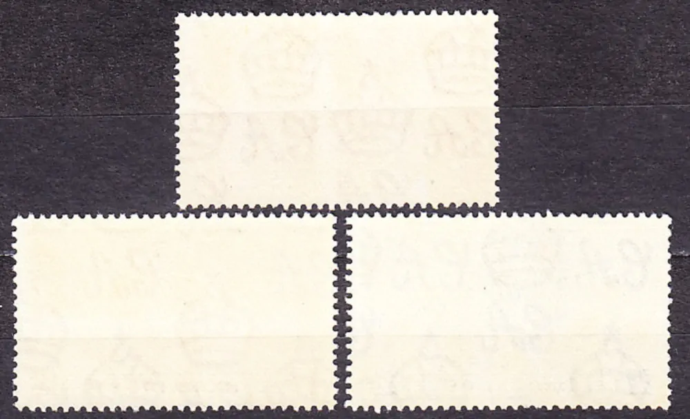 BARBADOS 1937, Michel 152-154, ** čistá séria. KOLÓNIE. KRÁĽ GEORGE VI. - KORUNOVÁCIA.