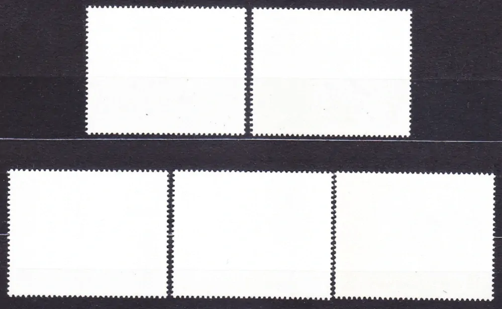 KATHIRI STATE OF SEIYUN 1967, Michel 134-138, razené. ZOH GRENOBLE 1968.
