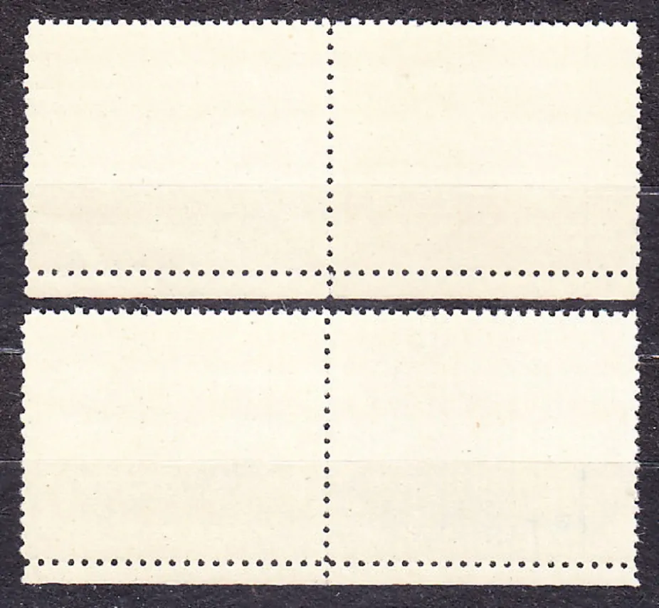 ČSSR 1947, Pofis 460 KP - 461 KP, ** čistá séria s pravými kupónmi. ŠTEFAN MOYZES.