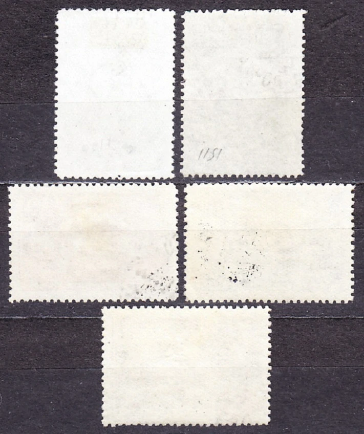 ZSSR 1947, Michel 1153, 1156-1158, 1160, razené. KÚPELE.