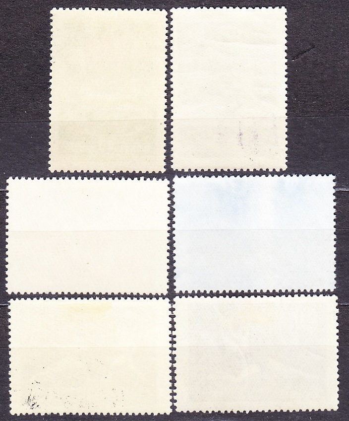 ZSSR 1956, Michel 1849, 1853, 1857-1858, 1860-1861, razené. ŠPORT.