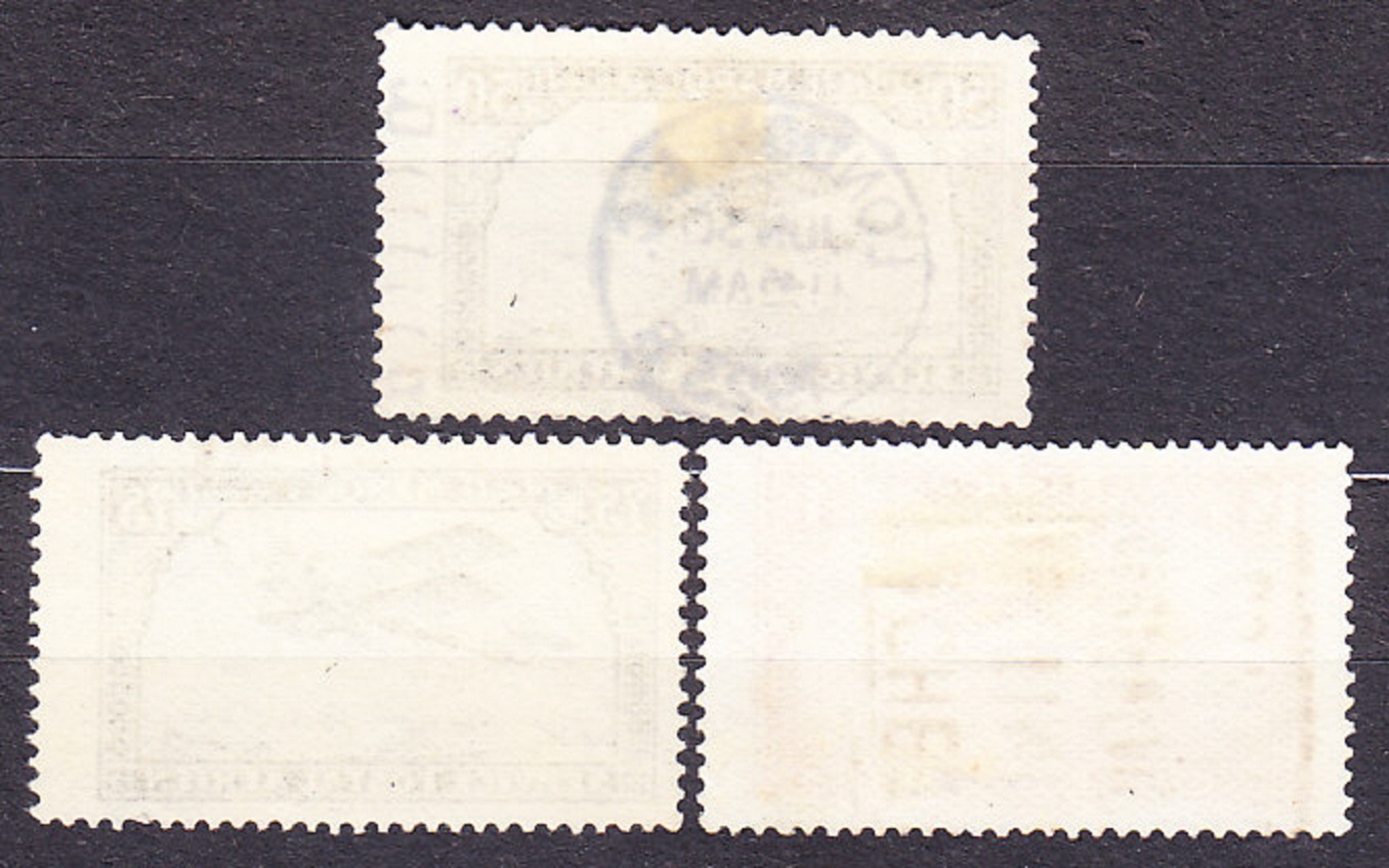 MAROKO 1922, Michel 40, 42, 44, razené. KOLÓNIE. LETECKÉ.