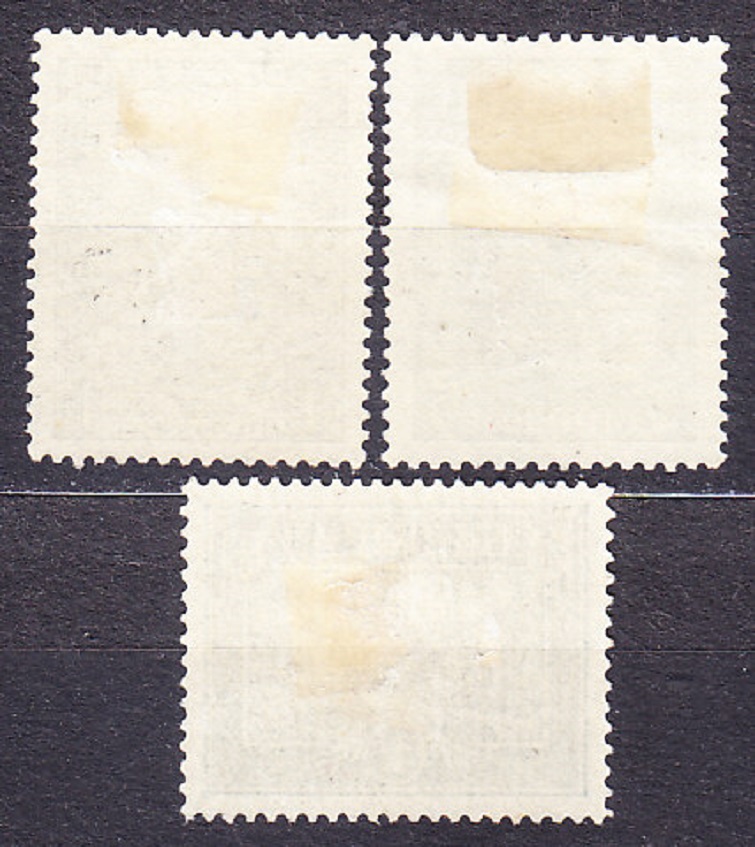 BULHARSKO 1917, Michel 119-121, razená séria. KRAJINY - MACEDÓNSKO.