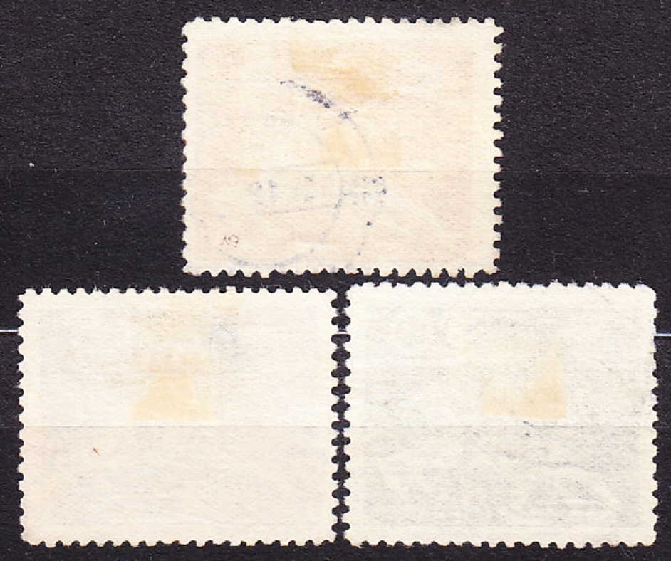 ŠVÉDSKO 1924, Michel 159, 161, 164, razené. POŠTÁR NA KONI, LIETADLO.