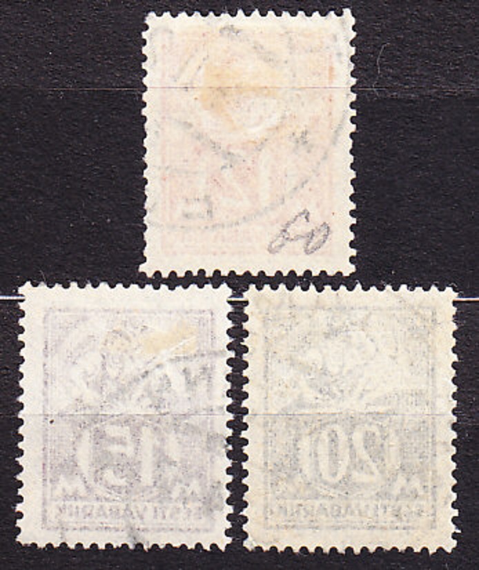 ESTÓNSKO 1925, Michel 57-59, razená séria. REMESLÁ.