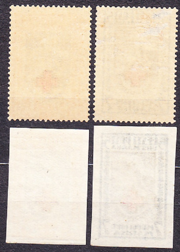 ESTÓNSKO 1919, Michel 29-30 A + B, dve * čisté série. ČERVENÝ KRÍŽ.