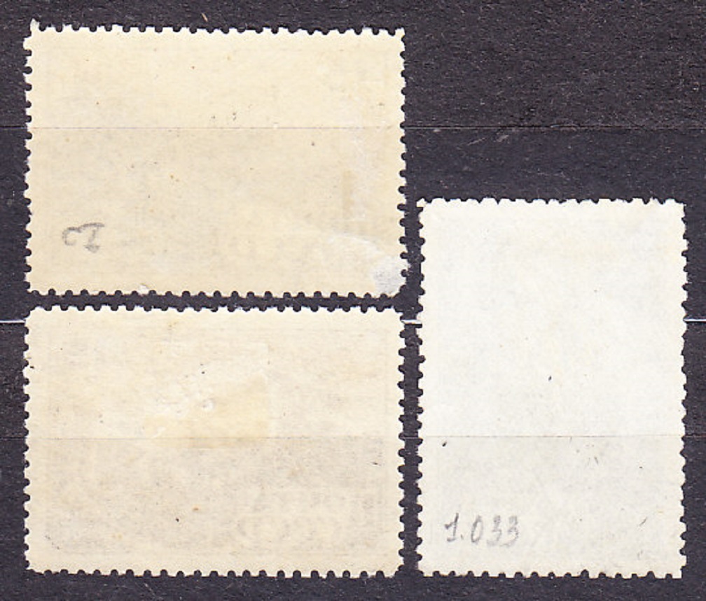 ZSSR 1946, Michel 1041, 1043-1044, razené. KÚPELE.