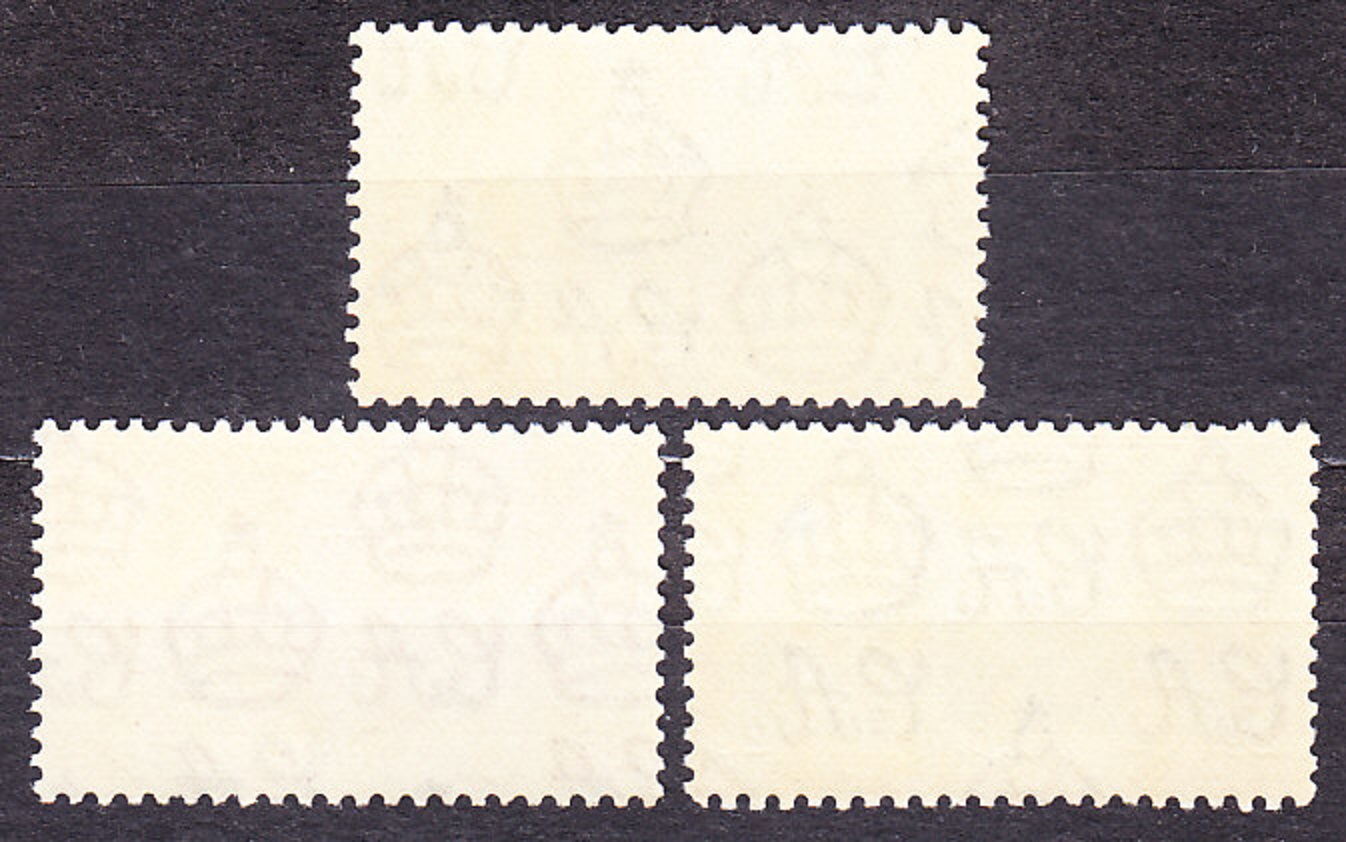 CYPRUS 1937, Michel 104-106, ** čistá séria. KOLÓNIE. KRÁĽ GEORGE VI. - KORUNOVÁCIA.